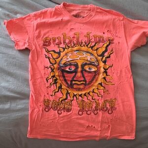 *4/$15 Deal* Sublime Distressed Coral Short Sleeve Tee
